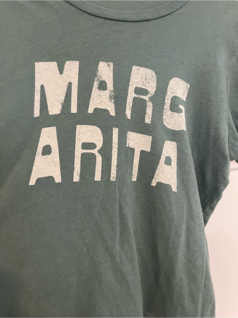 MOTHER soft green tee with white label - Picture 2 of 5